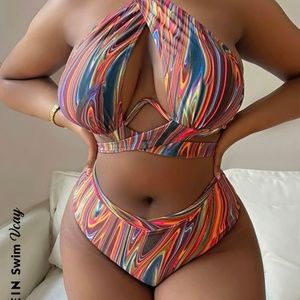 Multi colored bikini